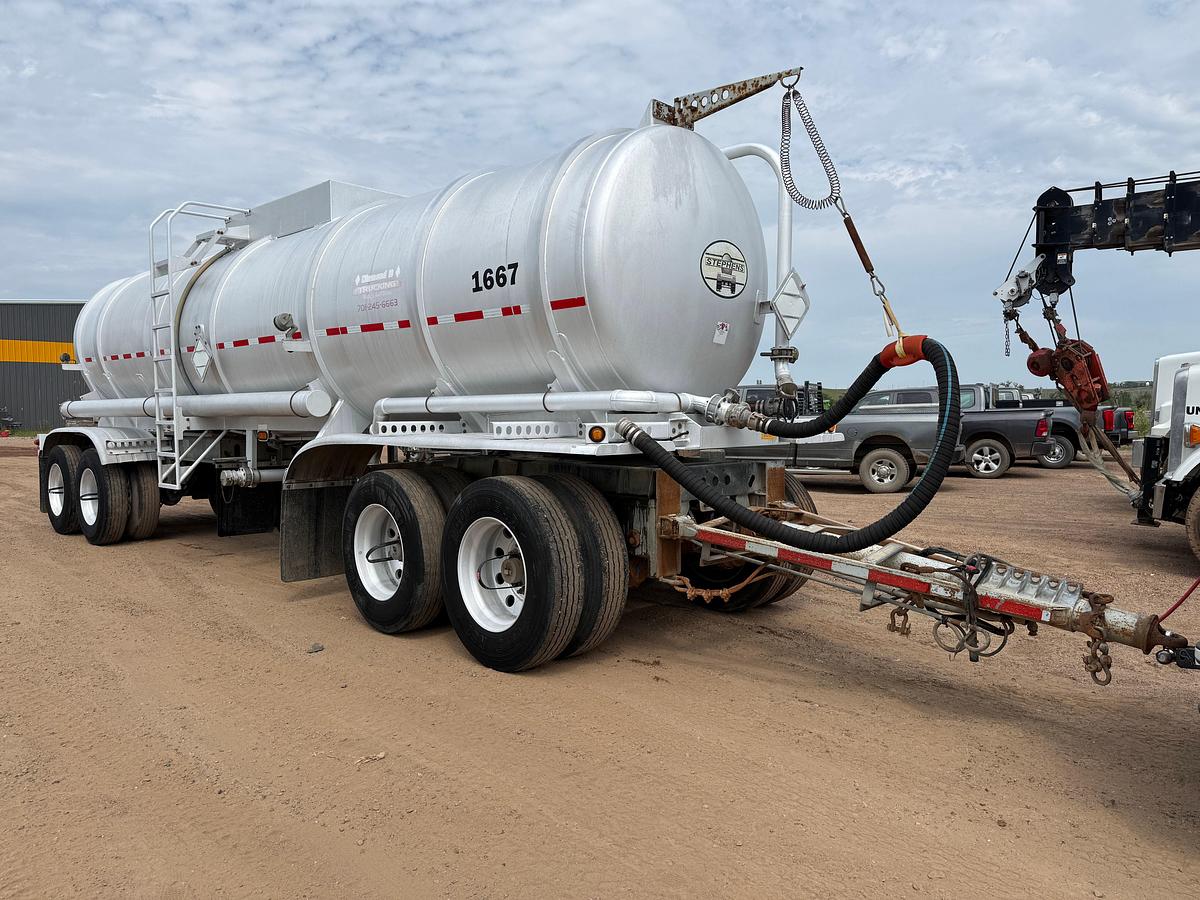 Used 2014 STEPHENS 6,800 GALLON DOT-407 4-AXLE PUP TRAILER