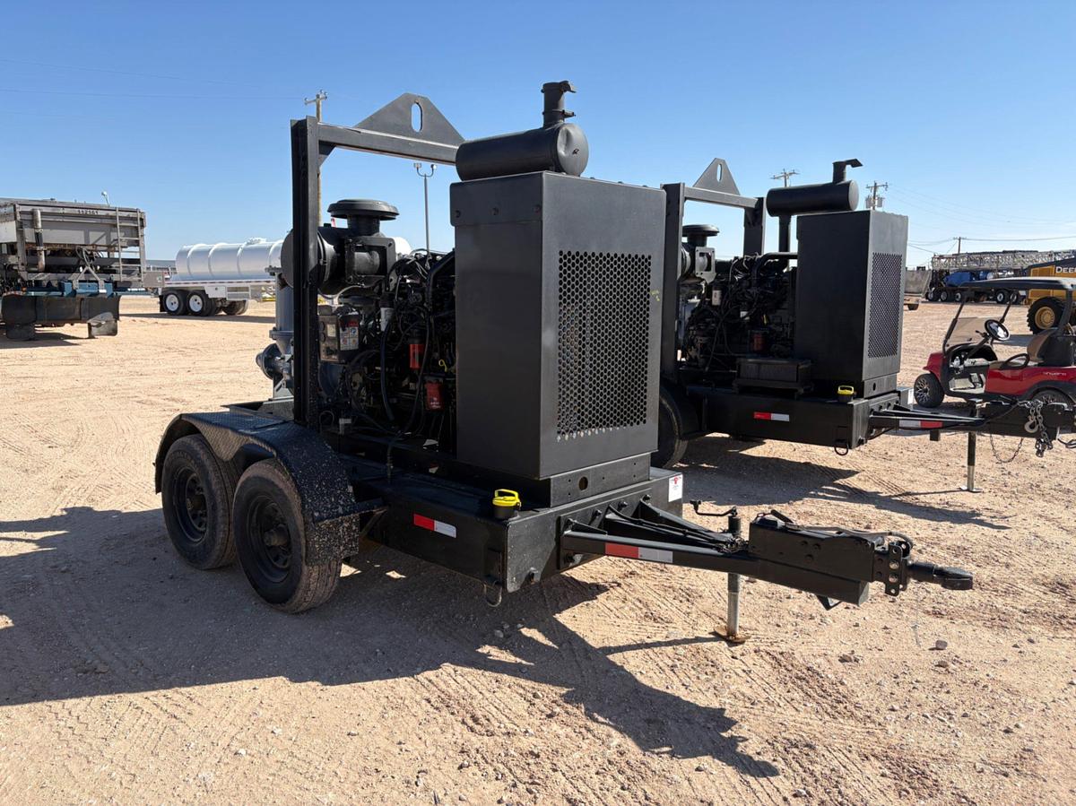 Used Pioneer prime series 6X4X17 cent pump mtd on t/a bumper pull trailer