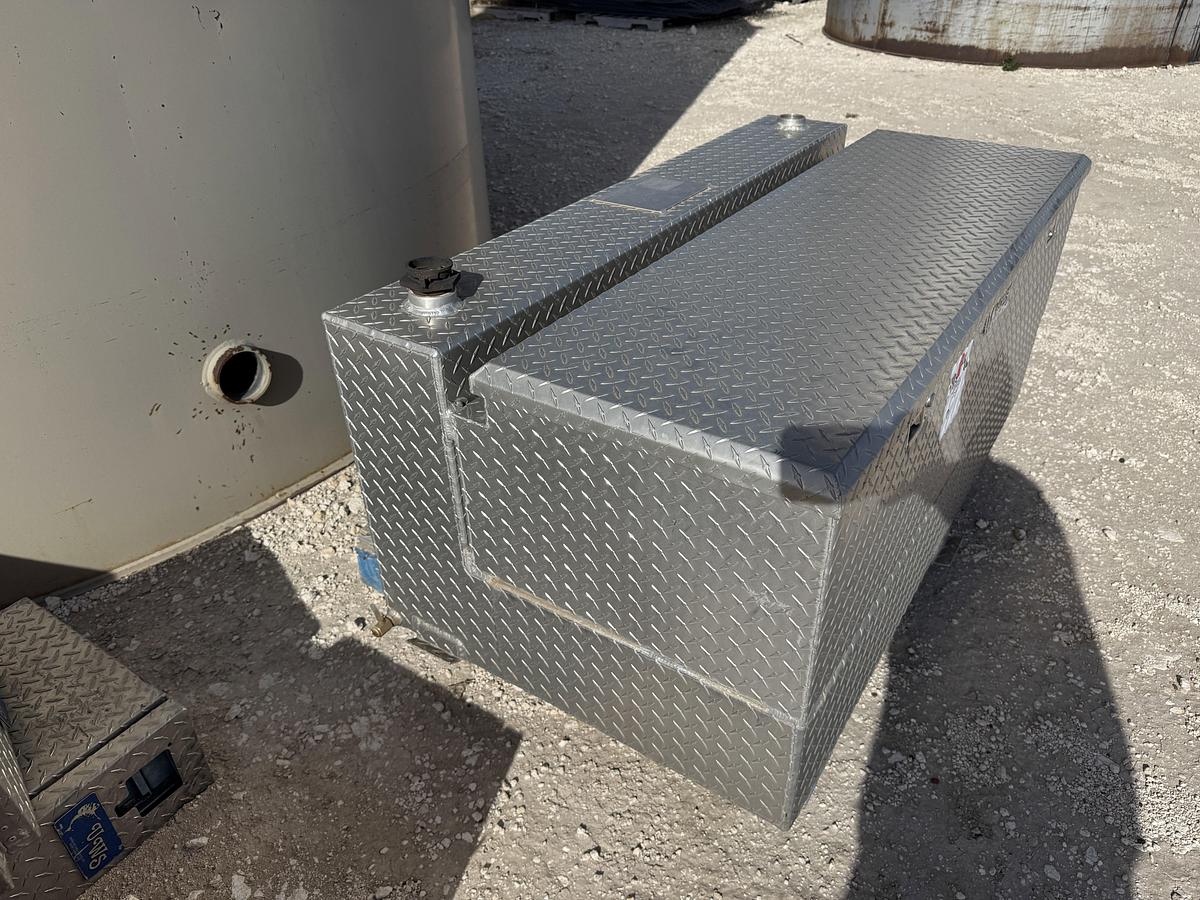 Used UWS 60” X 32” X 24” L-SHAPE FUEL TANK & TOOL BOX COMBO