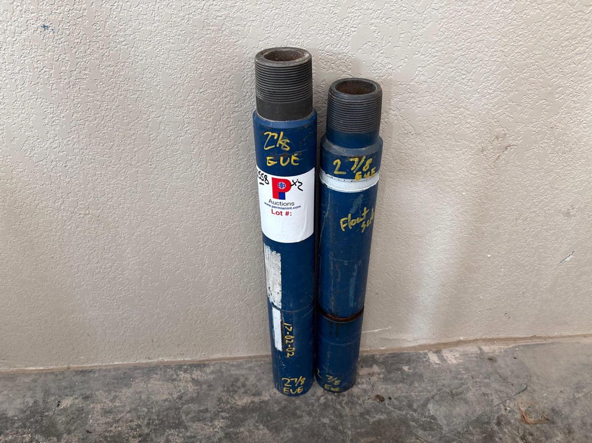Used (2x$) 3-3/4”OD float subs w/ 2-7/8eue connections