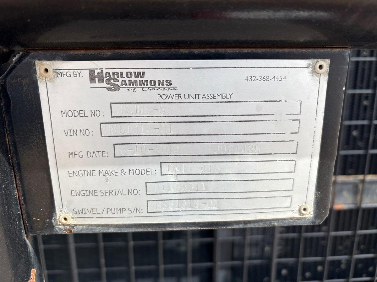 Used Harlow sammons HSJWS-5S Quintaplex pump, skidded