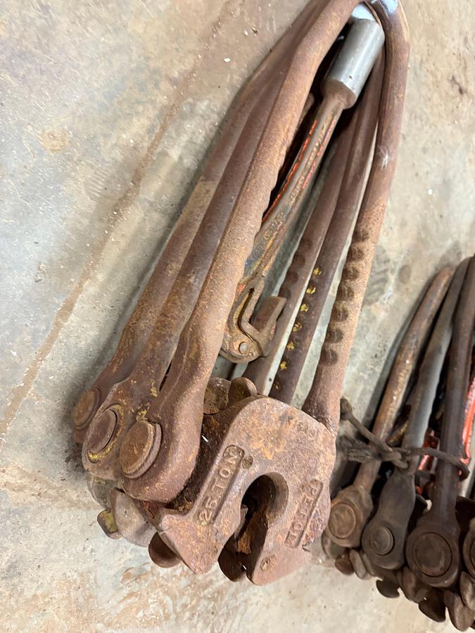 Used (3) ROD ELEVATORS & (2) ROD WRENCHES