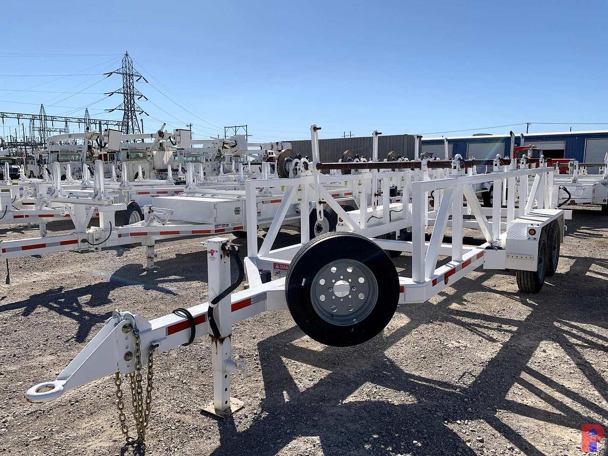 Used 2022 ANACONDA MFG LLC UNUSED 26’ T/A PINTLE HITCH 4 REEL TRAILER