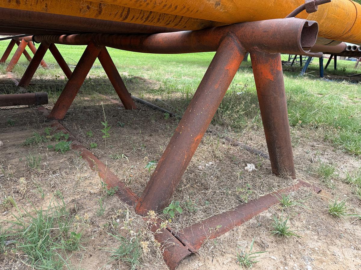 Used (2 x $) 26’L x 30”H TRIANGULAR PIPE RACKS