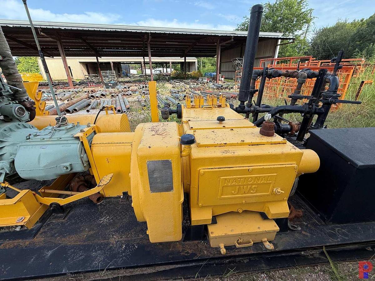 Used JWS 165L TRIPLEX WELL SERVICE PUMP P/B DETROIT DIESEL, SKIDDED