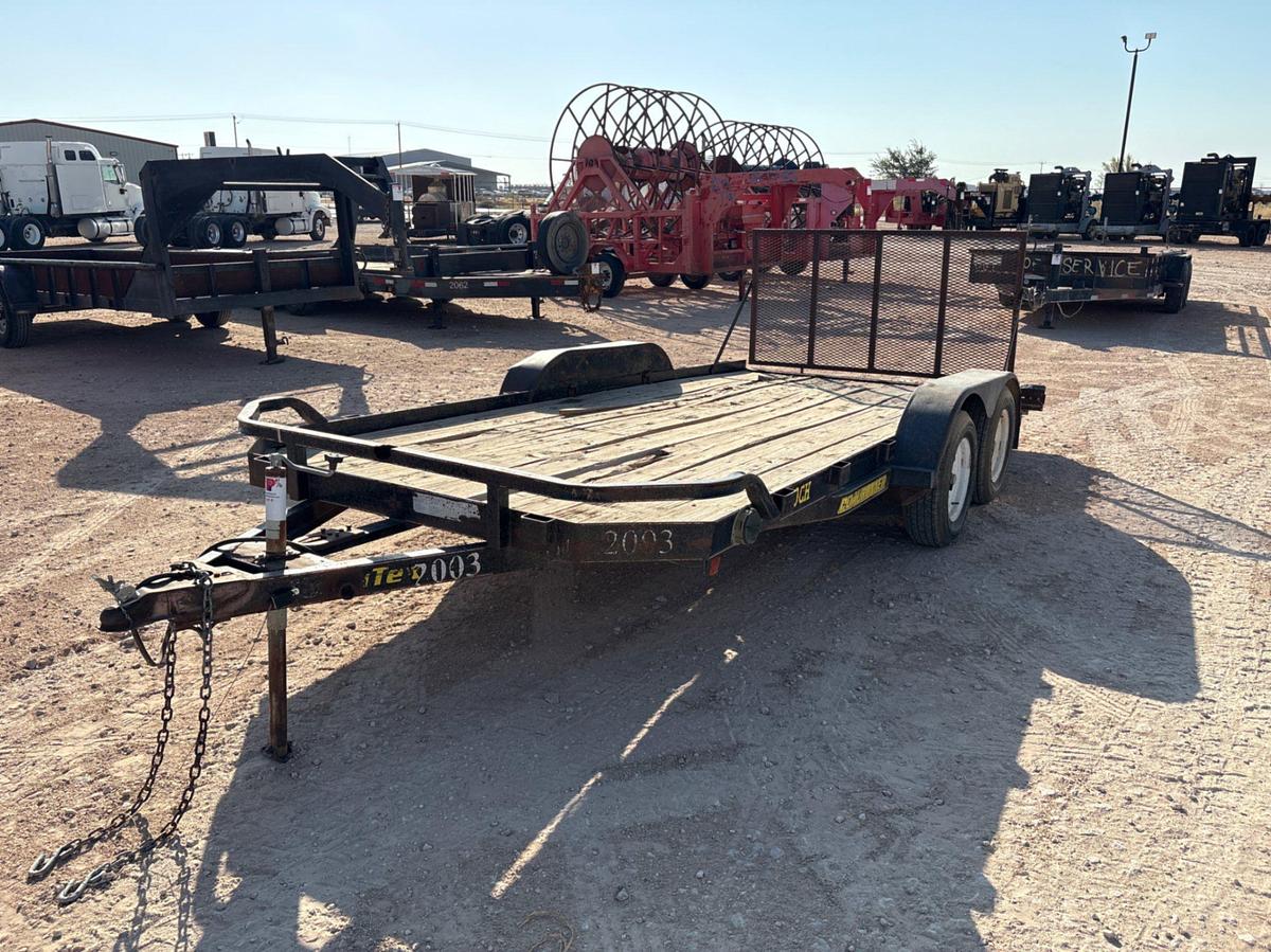 Used 2001 BIG TEX 16’ X 83” T/A BUMPER PULL UTILITY TRAILER