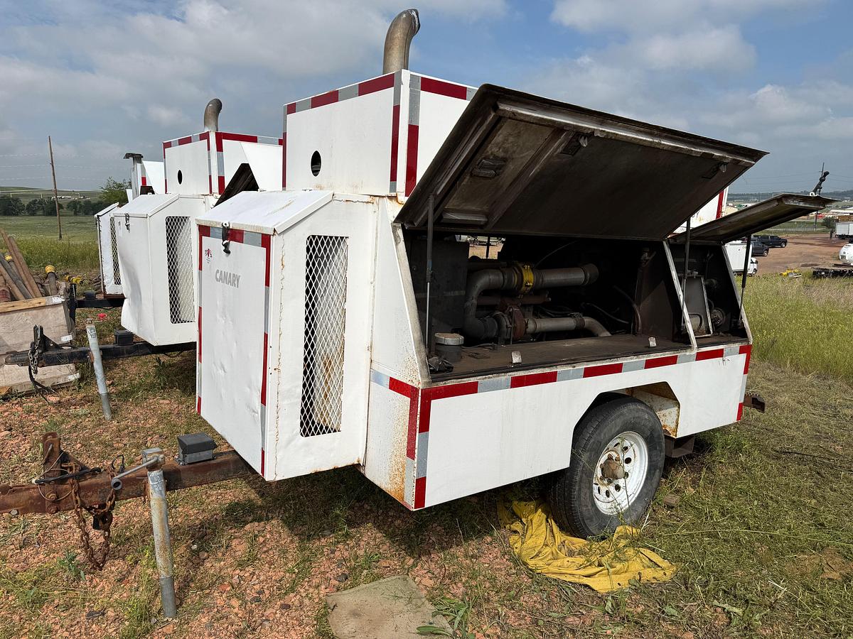 Used THERM DYNAMICS TD1200PF-JD 1,200 BTU DIESEL RIG HEATER, TOWABLE