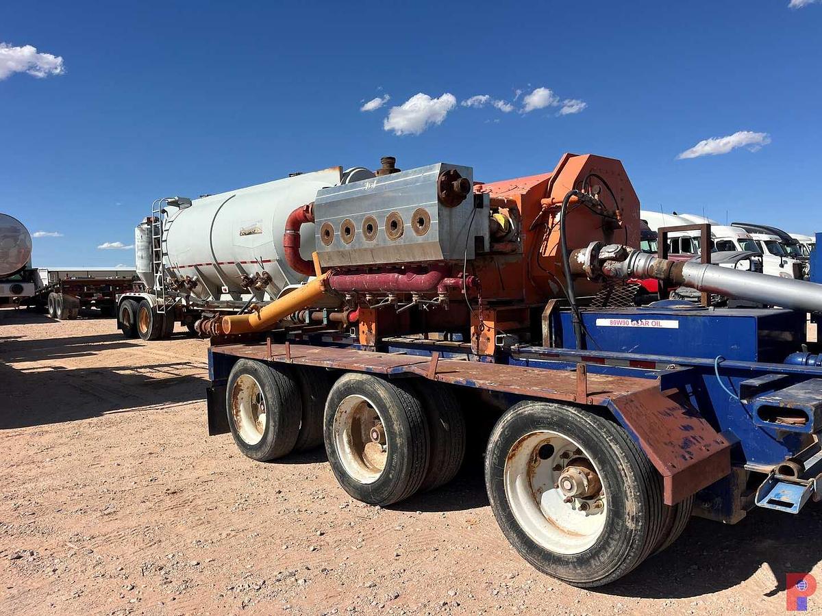Used 2011 SERVA 3-AXLE TRAILER MOUNTED FRAC PUMP