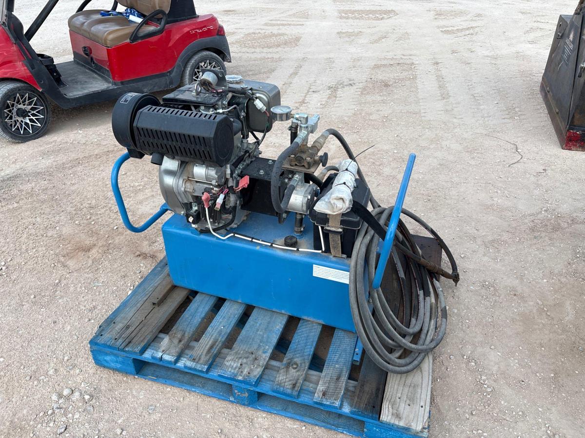 Used 3K PSI PORTABLE HYDRAULIC POWER UNIT P/B: KUBOTA DIESEL ENGINE