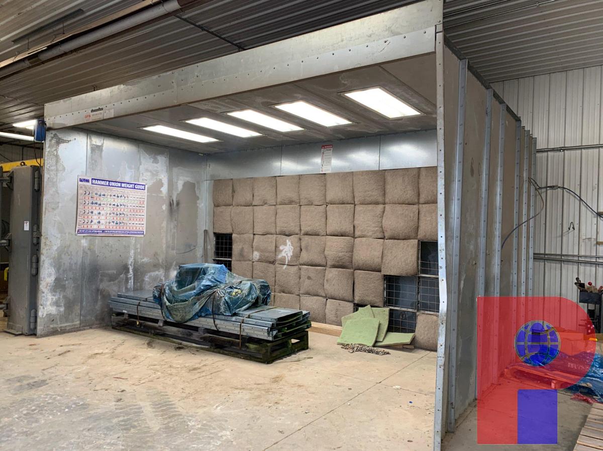 Used 19’ L X 14’ W X 10’ 2013 GLOBAL FINISHING SOLUTION INDUSTRIAL PAINT BOOTH