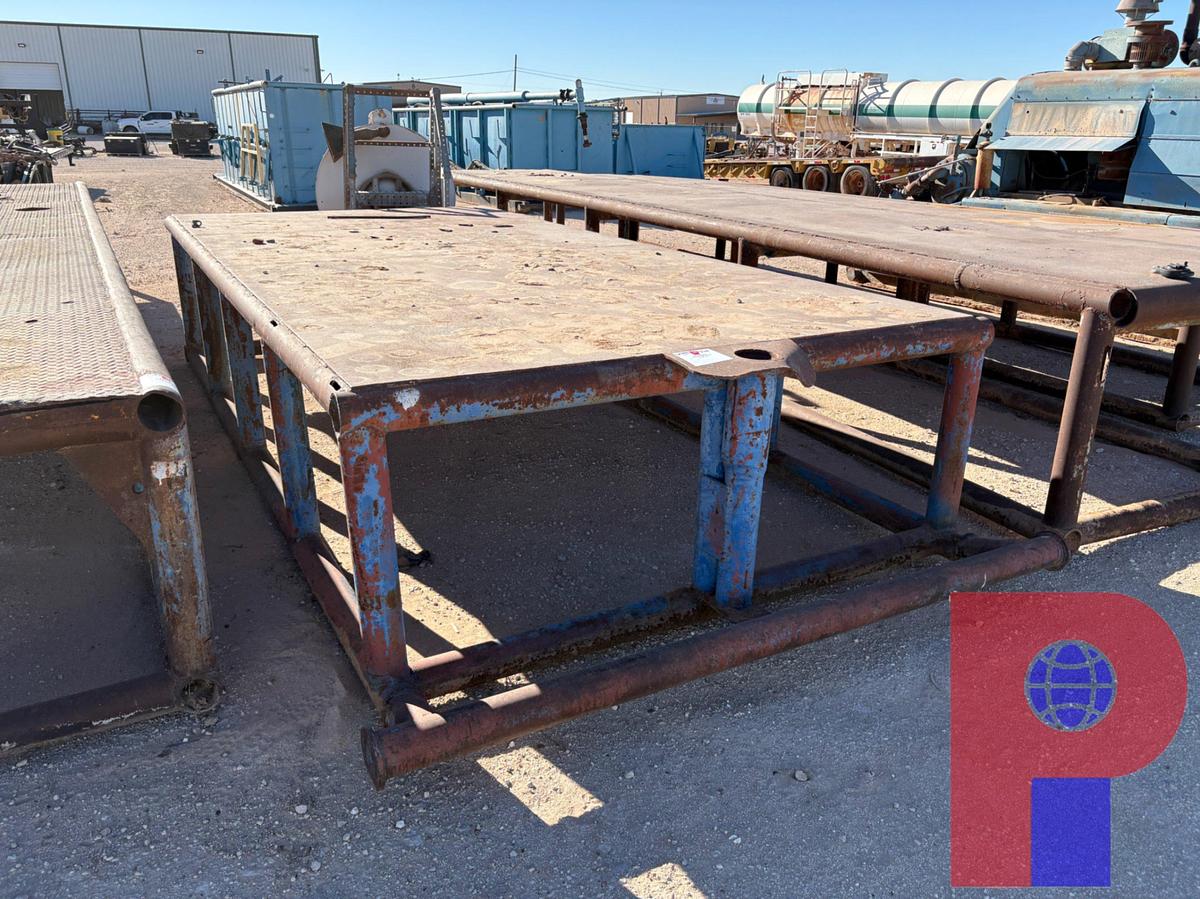Used 15’ X 7.5’ X 3’ CATWALK & 4’ X 6’ SKIDDED USED OIL TANK