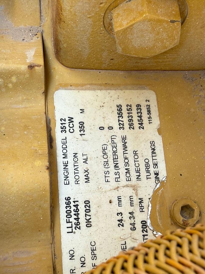 Used 2011 GARDNER DENVER PZ11 TRIPLEX DRILLING MUD PUMP P/B CATERPILLAR 3512, SKIDDED