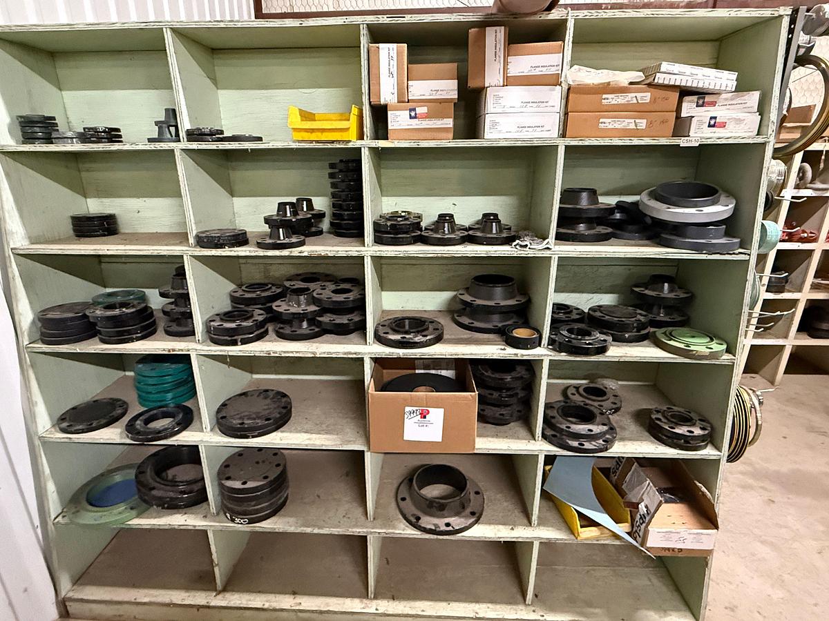 Used SECTION OF (60+) 1” Thru 8” BUTT WELD FLANGES W/ SOME FLANGE INST KITS