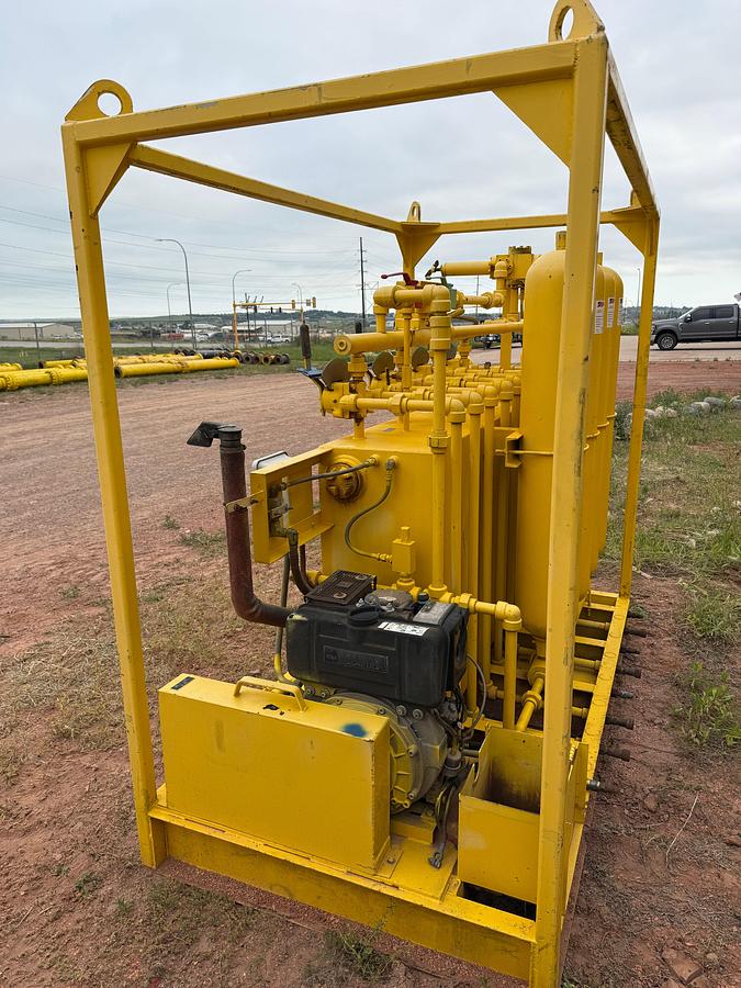Used MEYER 3K WP DIESEL POWERED 4-STATION ACCUMULATOR CLOSING UNIT, SKIDDED