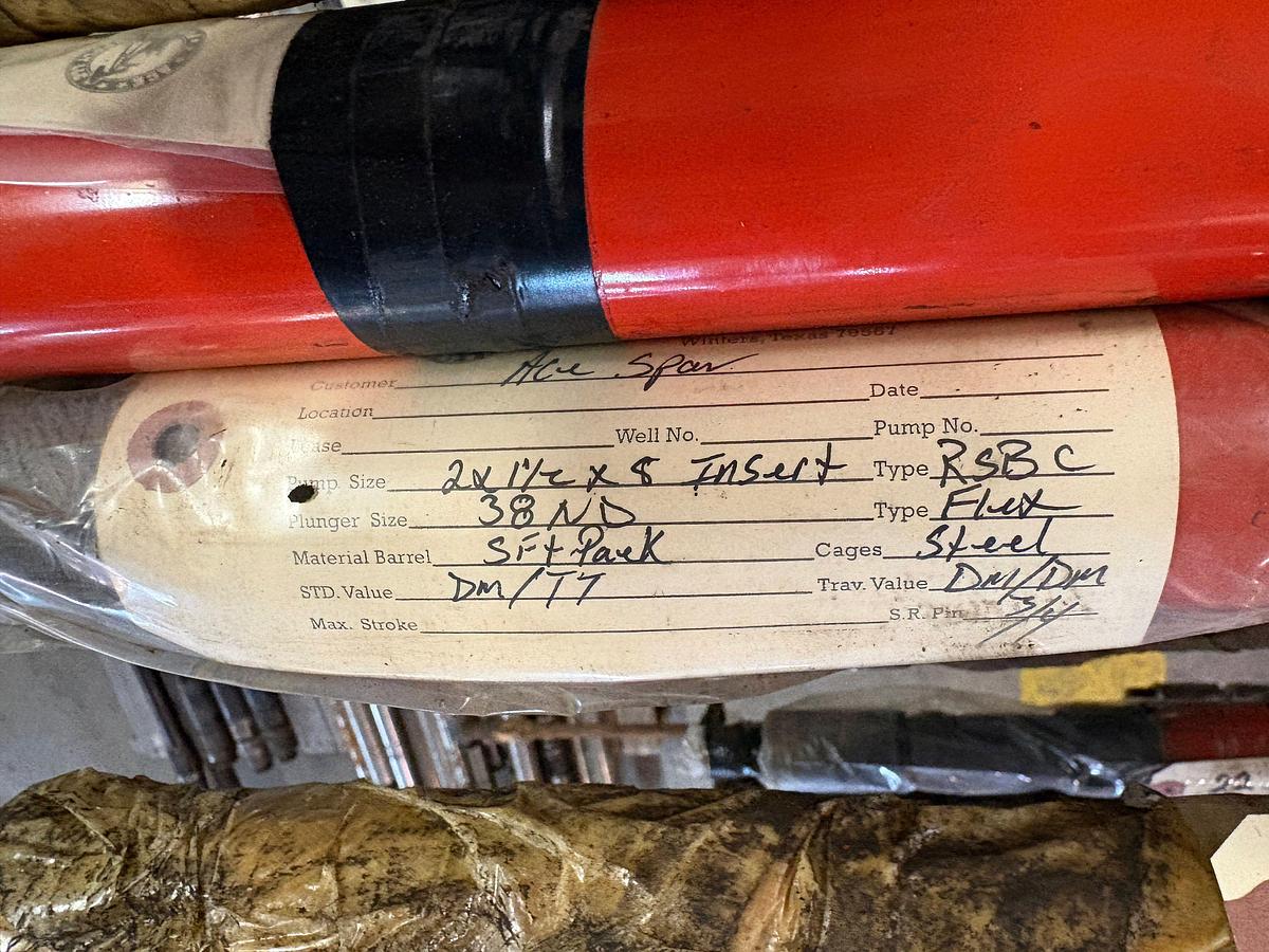 Used NEW HF 2” x 1-1/2” x 8’ 38N.D. FLEX, CS TRIM ROD DOWNHOLE PUMP