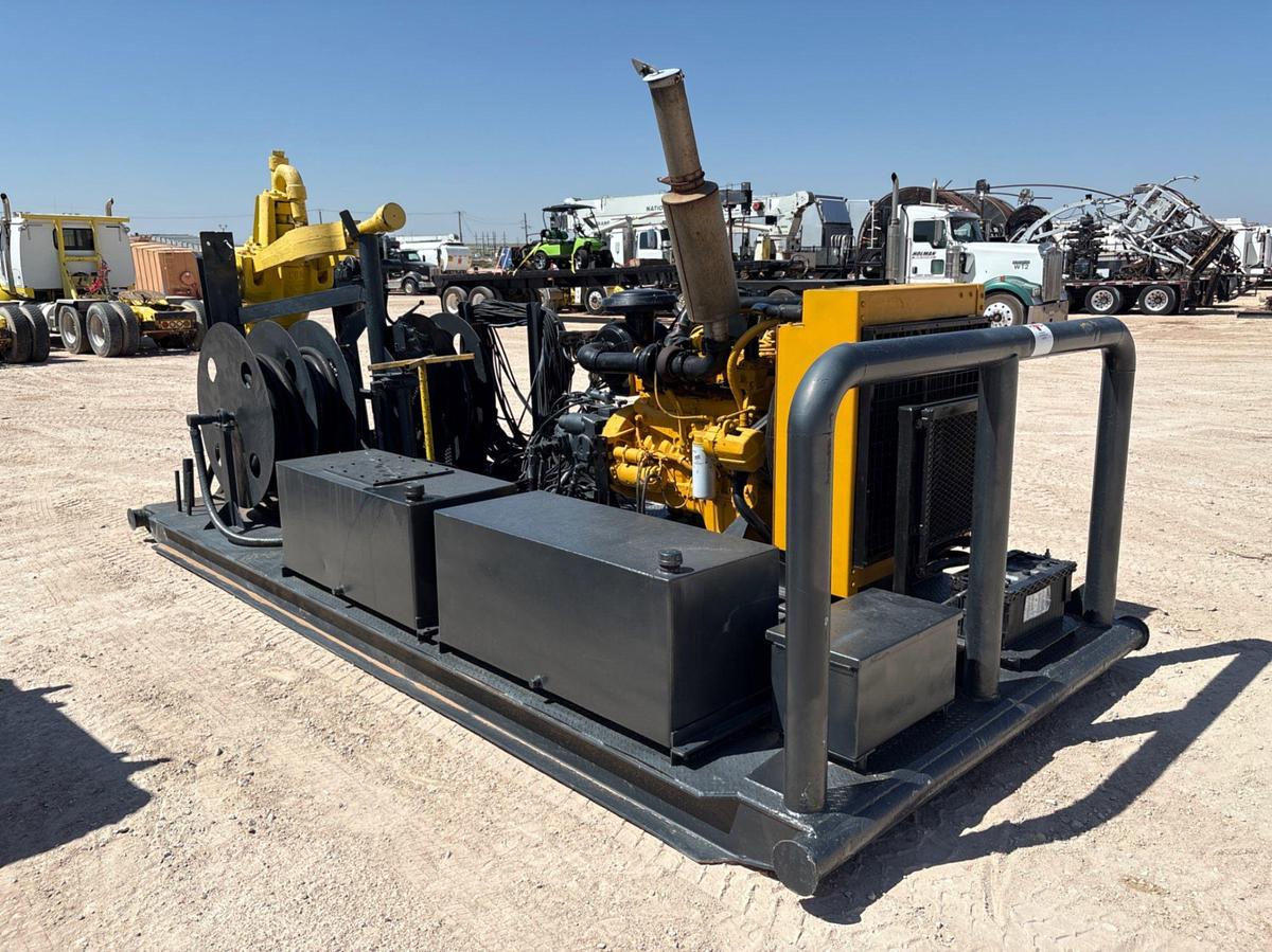 Used TDS 120-ton power swivel unit, skidded