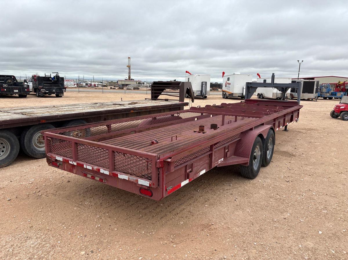 Used SHOPBUILT 28’ x 7.5’ t/a gooseneck tool transport trailer