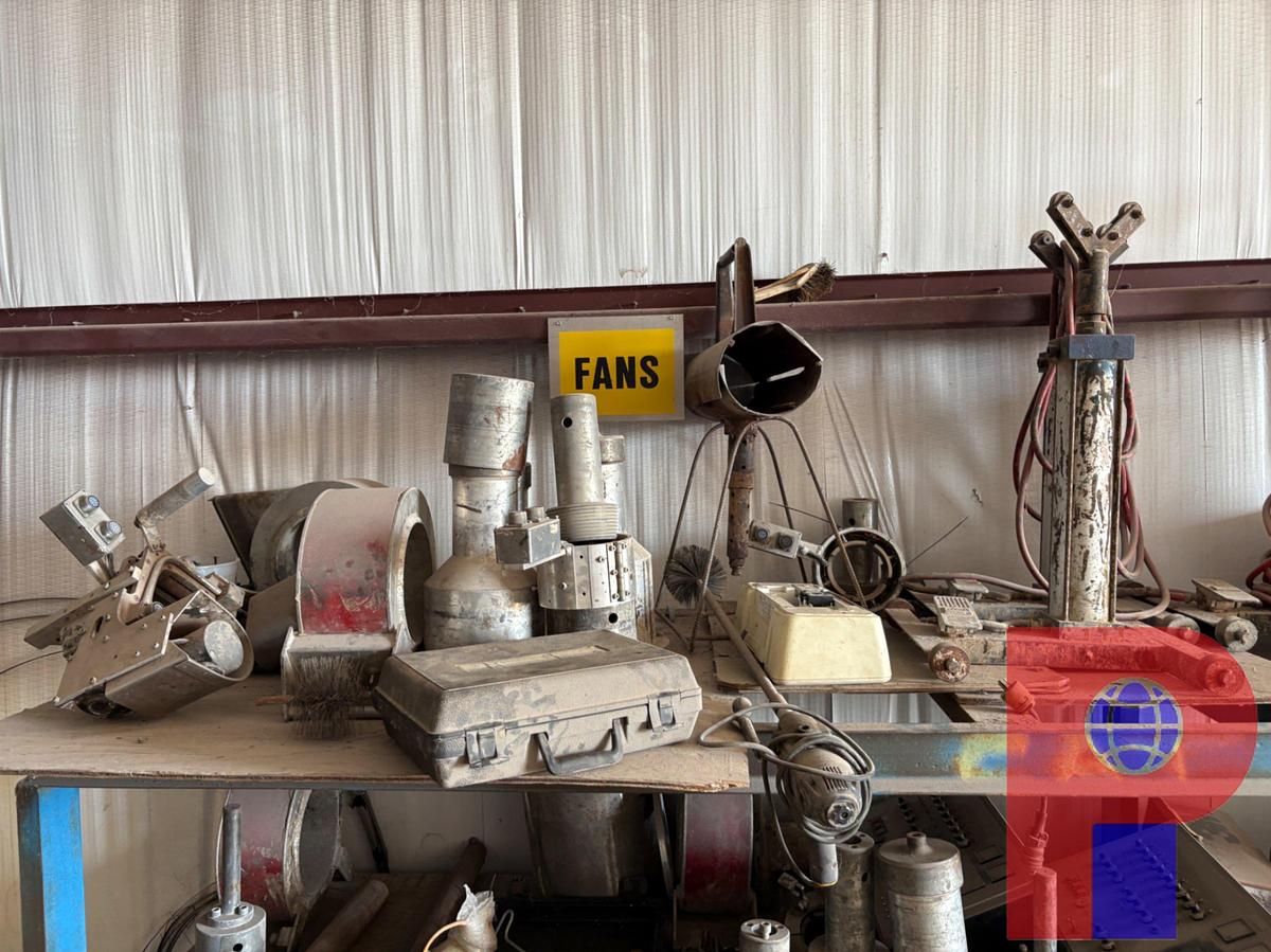 Used 14’ X 3’ X 57” SHELVING W/ CONTENTS