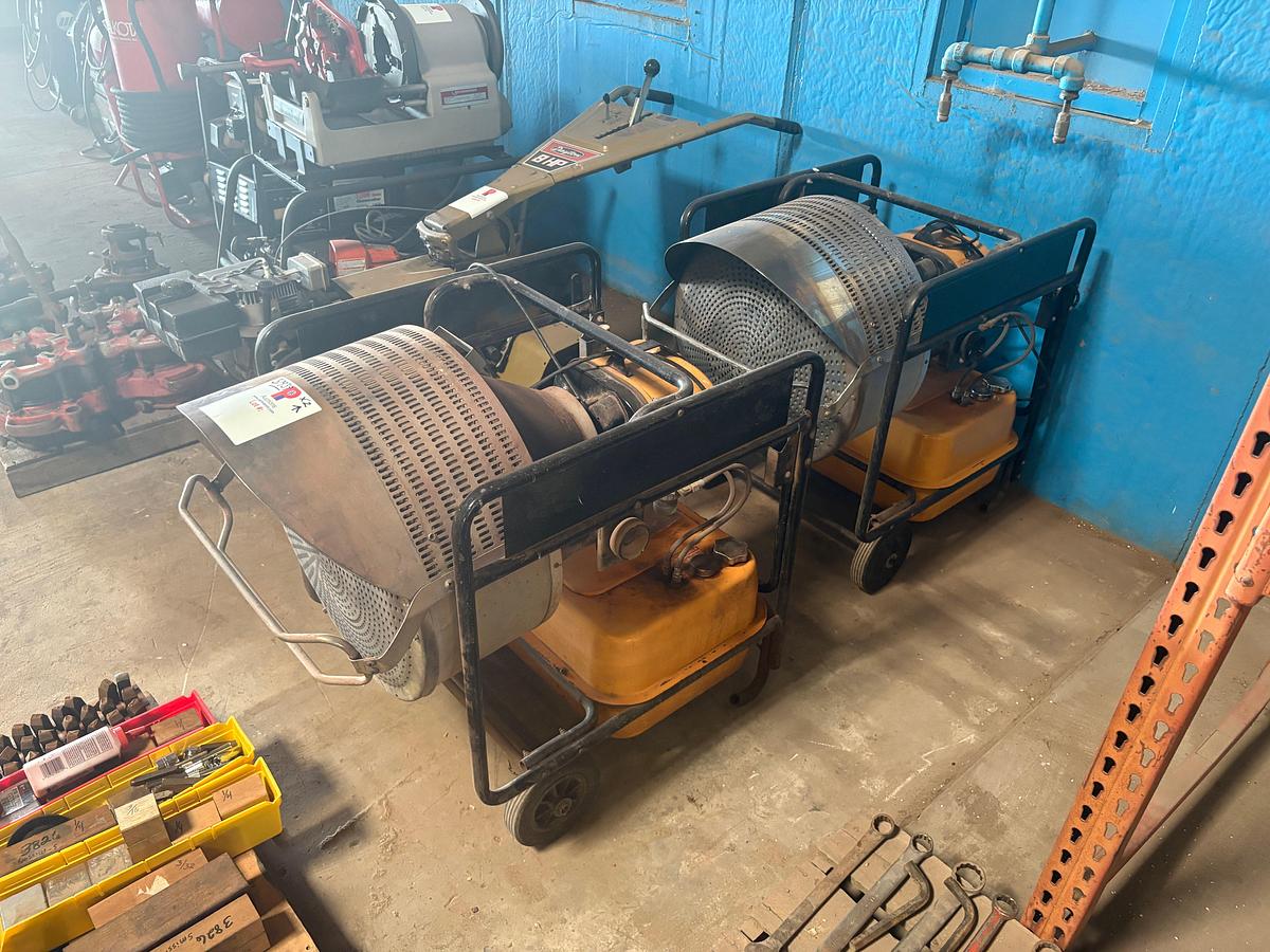 Used (2) Shizuoka seiki VAL6KBE1JA oil fired shop heaters
