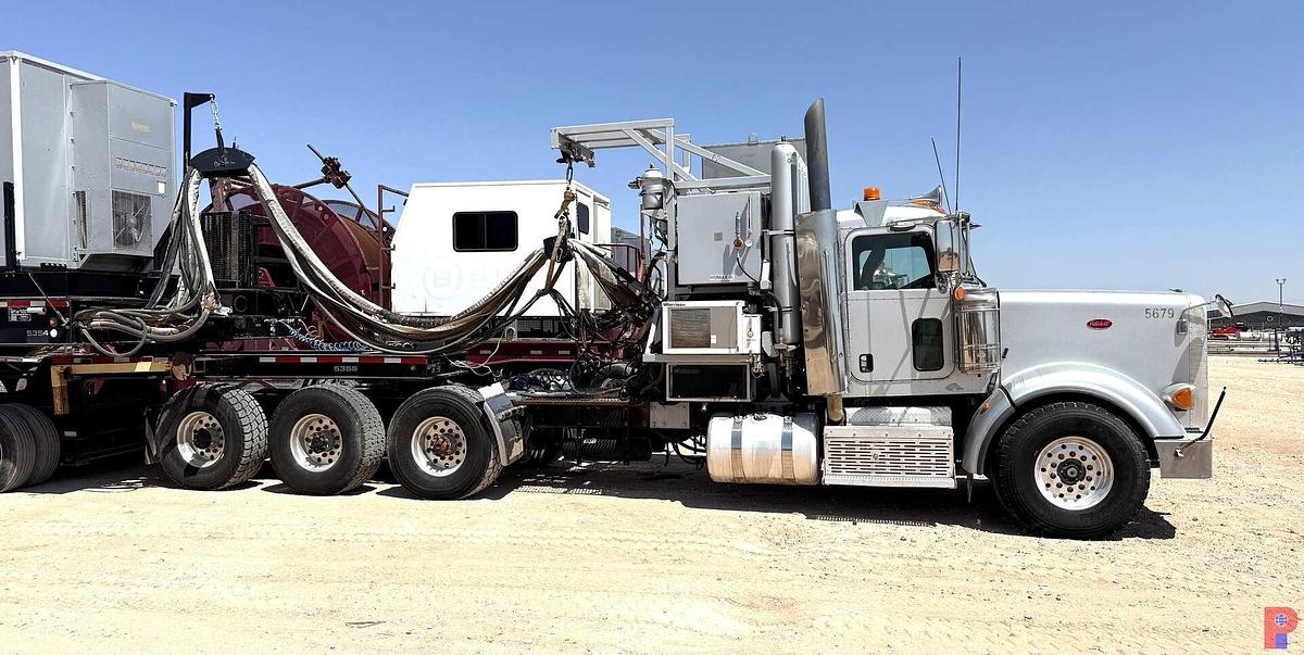 Used 2015 PETERBILT 367 TRI-DRIVE COIL TUBING HAUL TRUCK