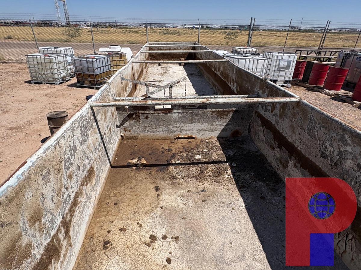 Used 38’ X 8’ X 4’ OPEN TOP FLUID TANK