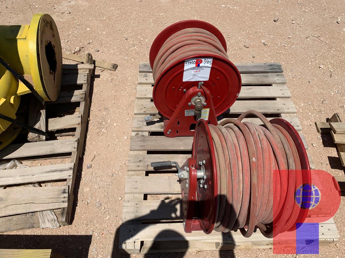 Used (2) AIR HOSE REELS
