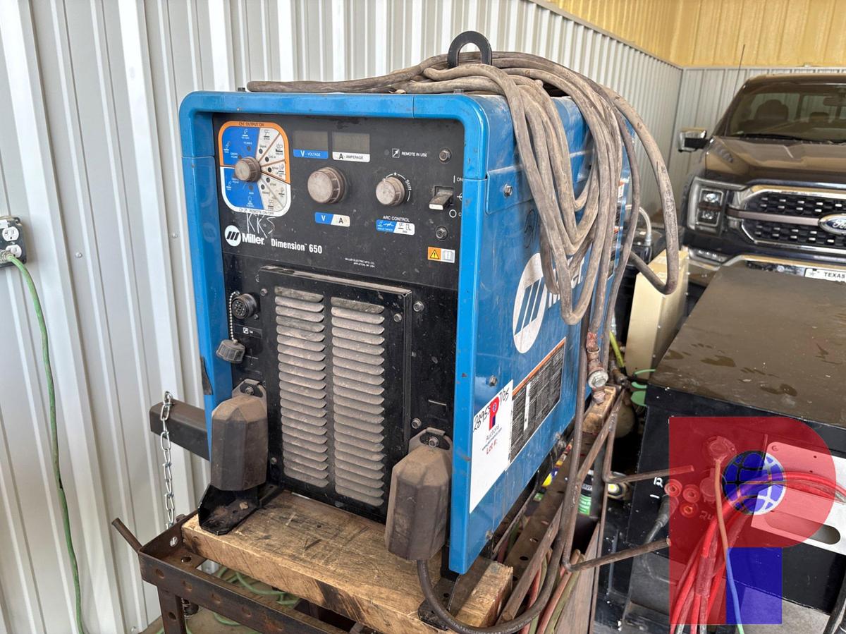 Used MILLER DIMENSION 650 MULTIPROCESS WELDER
