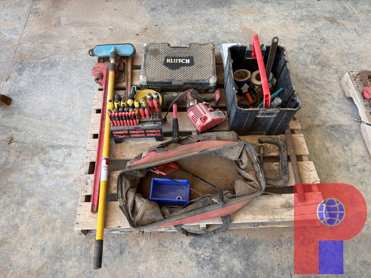 Used (2) PALLETS OF HAND TOOLS