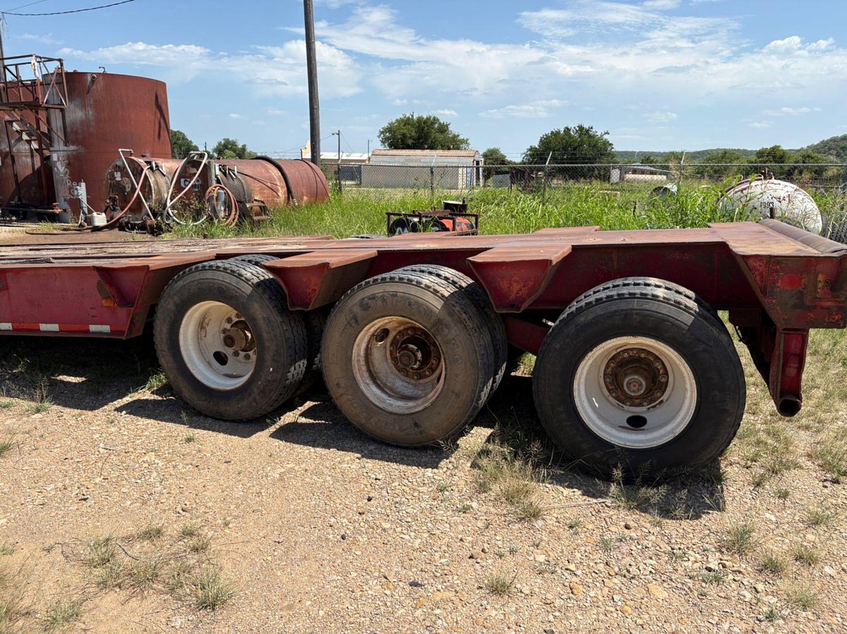 Used 1981 AZTEC 45’ X 96” 3-AXLE OILFIELD LOWBOY TRAILER
