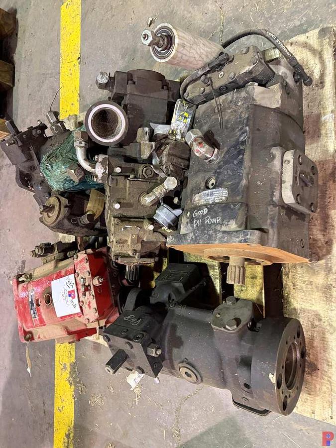 Used PALLET W/ (5) PARKER DENISON HYDRAULIC PUMPS