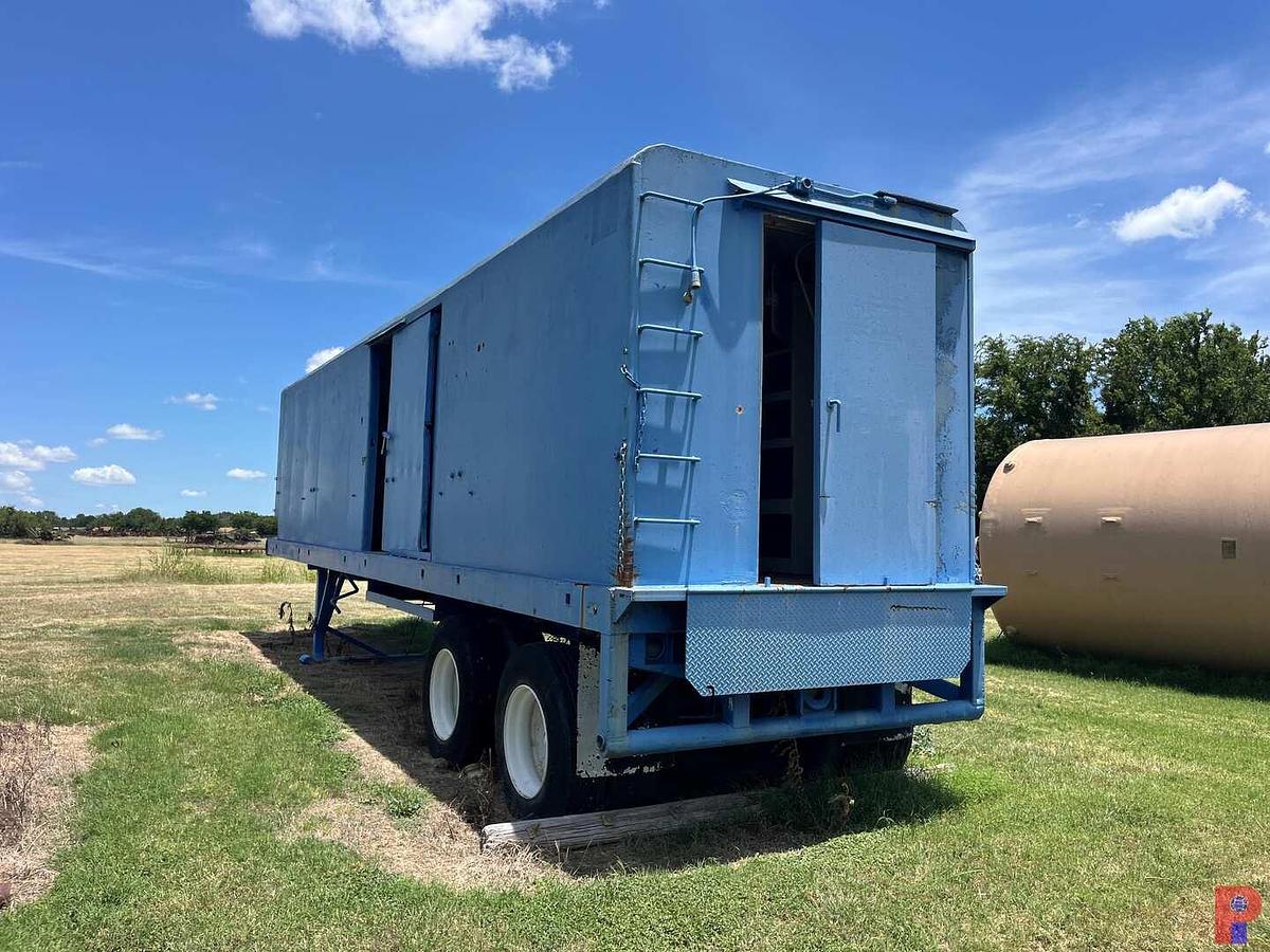 Used Shopbuilt 40' T/A Portable Parts / Dog House Trailer w/ Chain Oil Tank