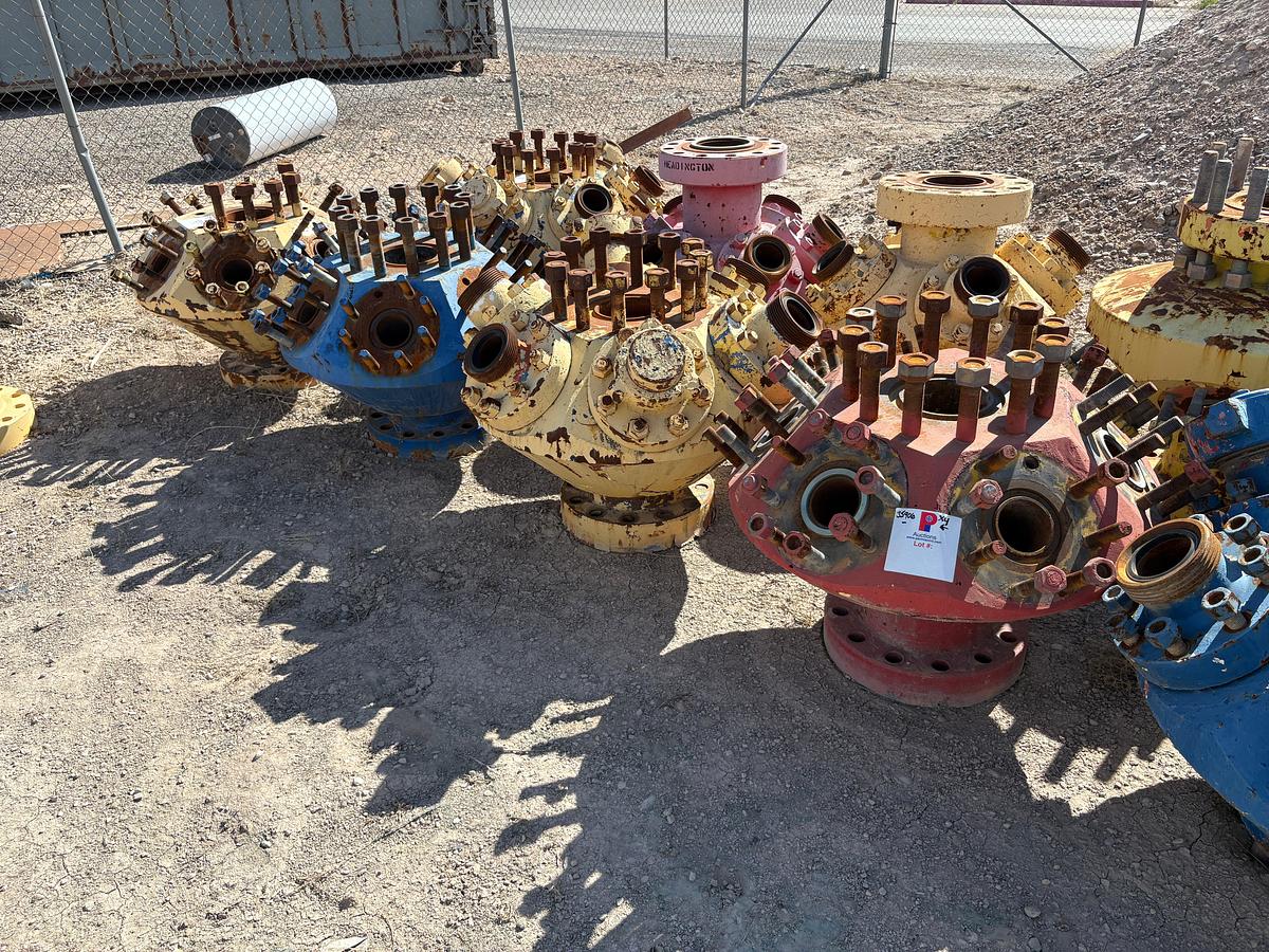 Used (4x$) (4) 7-1/16” x 4-1/16” 6-outlet goat heads