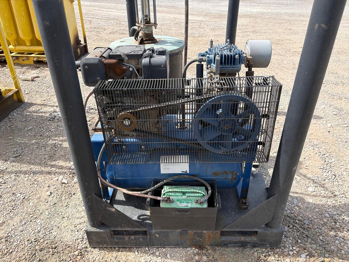 Used 7’ x 4’ pneumatic grease pump skid