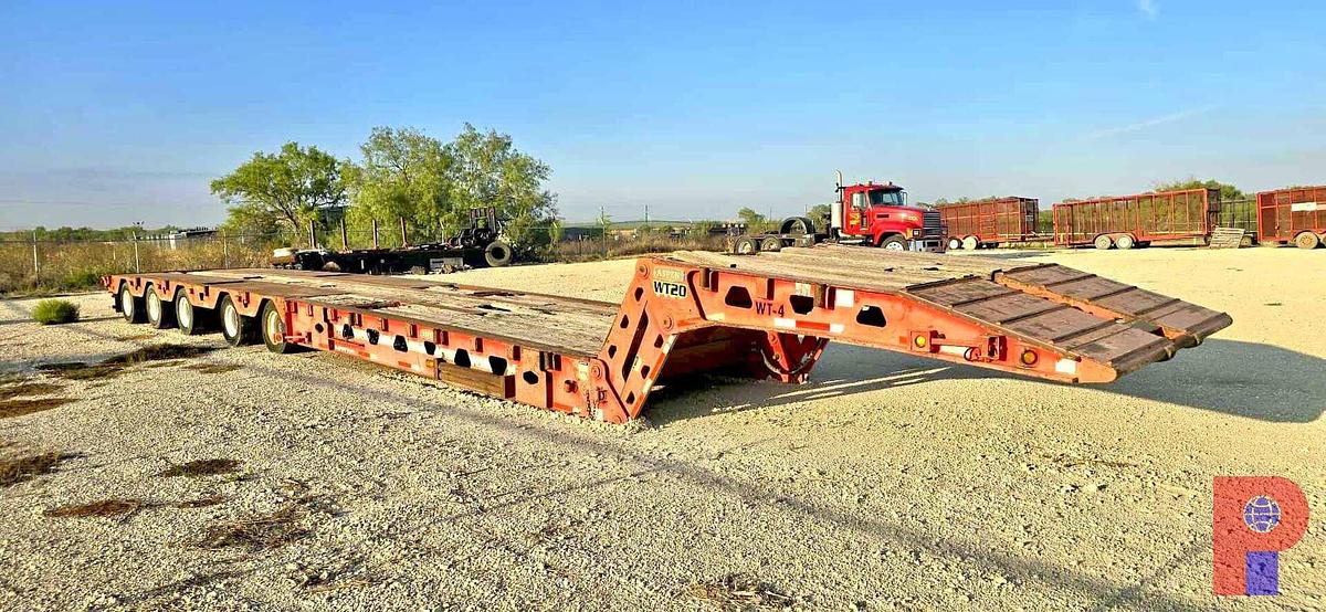 Used 2011 Aspen 75 TON 5-Axle Scissor Neck Oilfield Lowboy Trailer