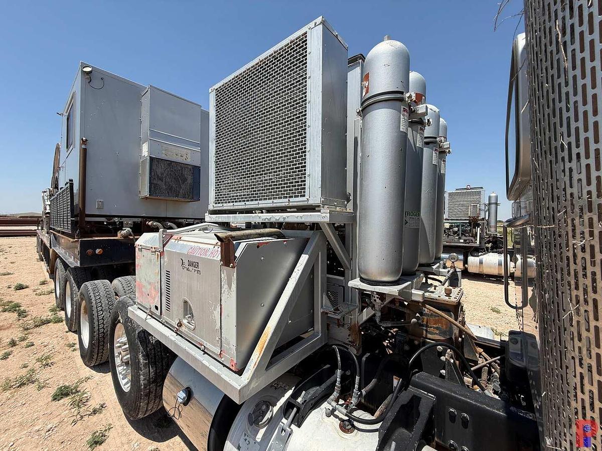 Used 2013 PETERBILT 367 QUAD AXLE COIL TUBING HAUL TRUCK