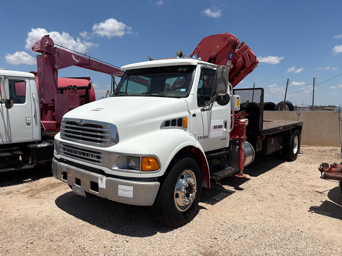 Used 2001 STERLING M7500 ACTERRA S/A DAYCAB KNUCKLE BOOM CRANE TRUCK