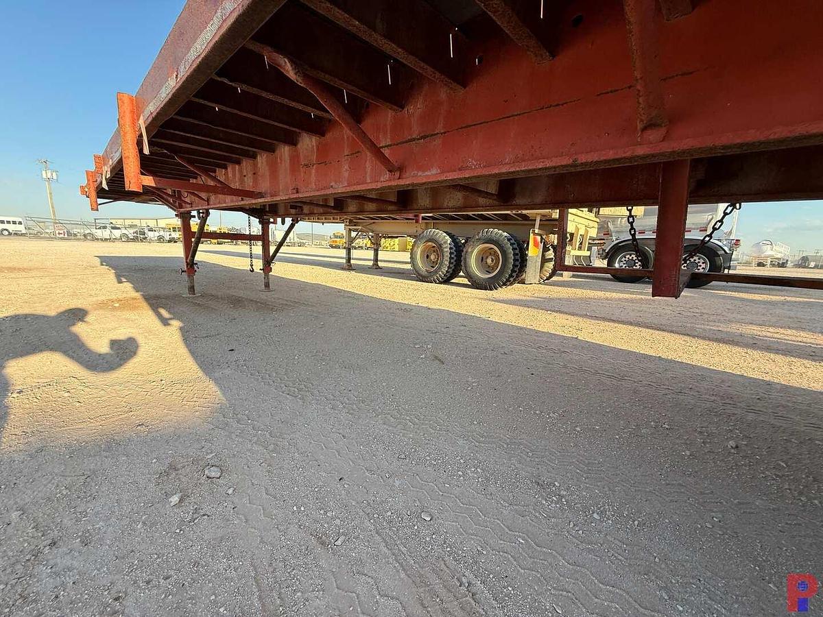Used 1982 LUFKIN 40’ X 102” OILFIELD FLOAT FLATBED TRAILER
