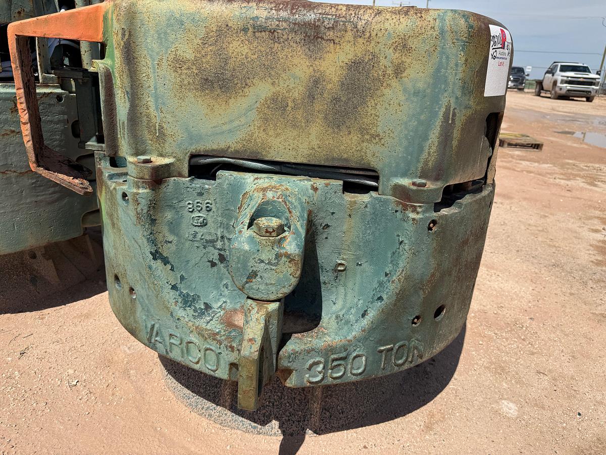 Used LOT W/ (1) VARCO 350-TON & (1) 500-TON SLIP TYPE SPIDER CASING ELEVATORS