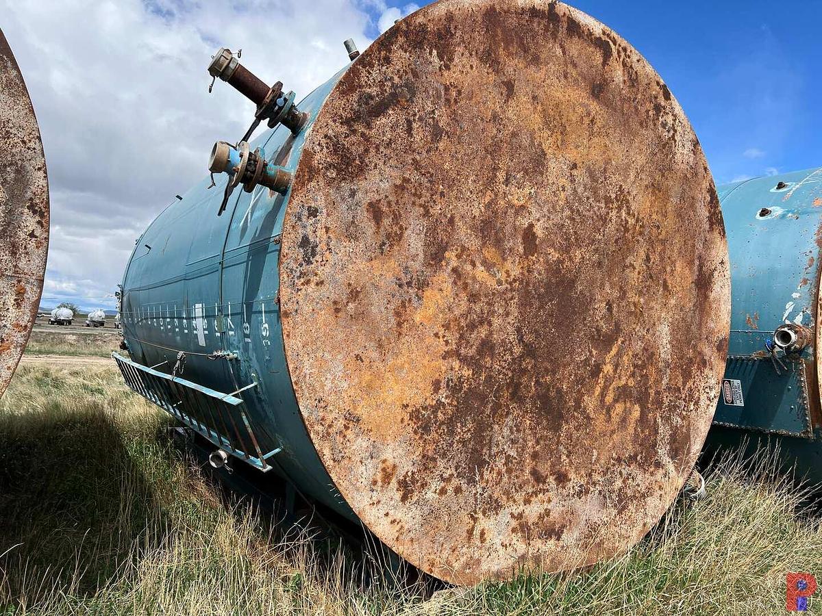 Used SKIDDED 12’ DIAMETER X 20’H 400BBL VERTICAL STORAGE TANK