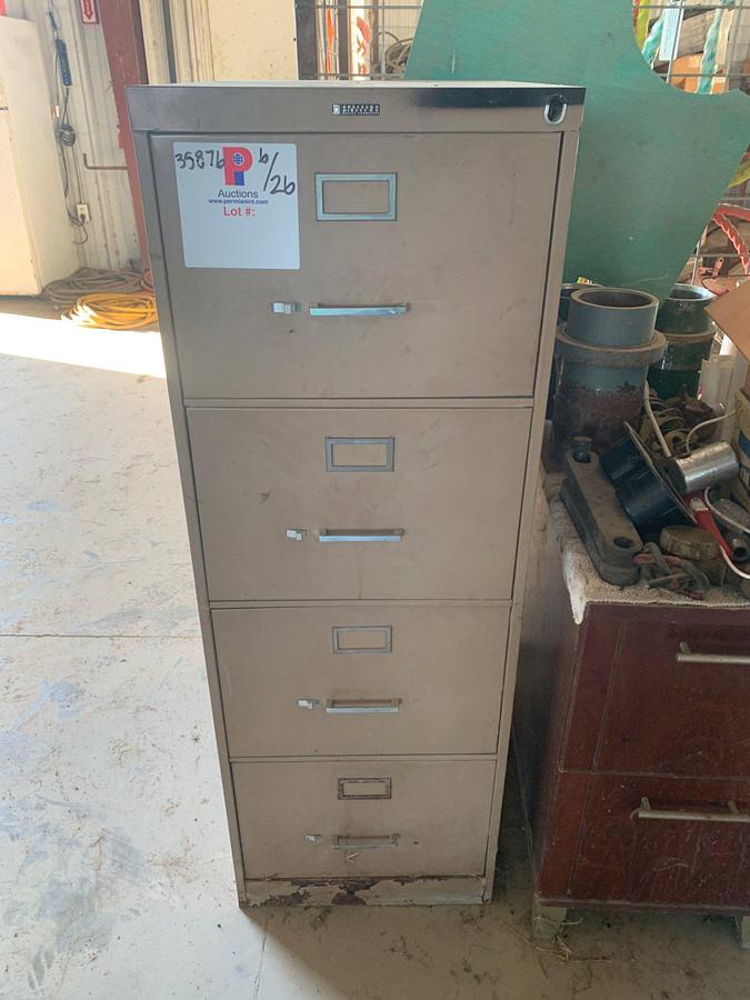 Used Anderson Hickey 4 Drawer Filing Cabinet