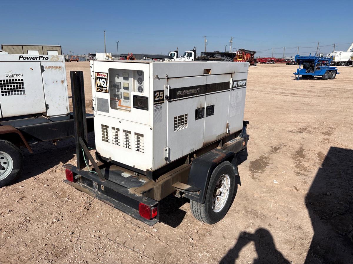 Used 2005 WHISPERWATT 25KW S/A BUMPER PULL GENERATOR