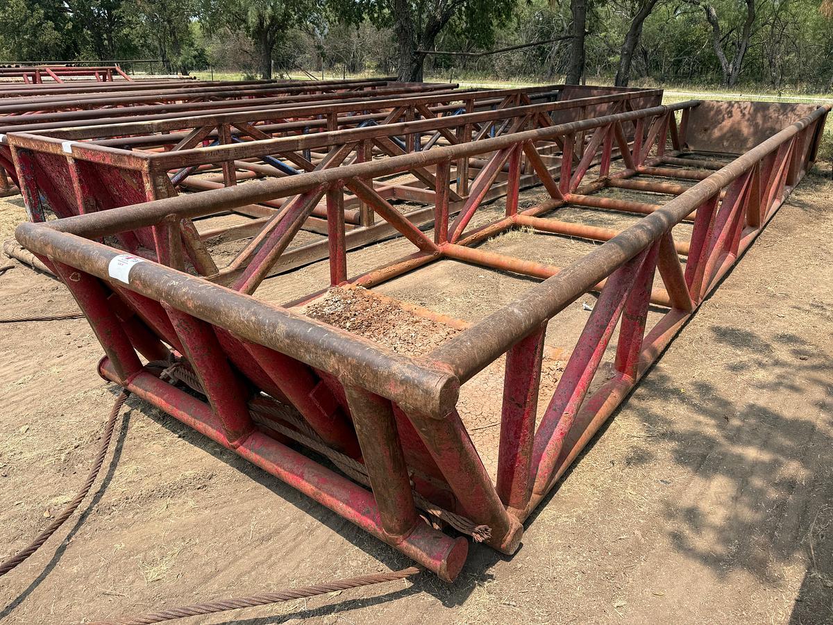 Used 40’L x 8’W x 3’H SKIDDED PIPE TUB