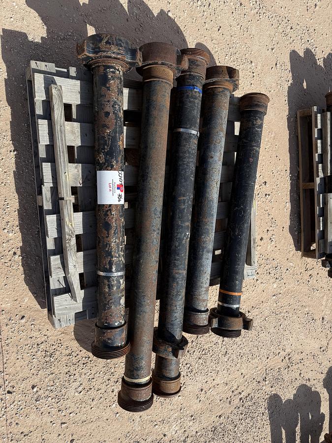 Used (40 X $) 7-PALLETS 4” X 4’L-6’L FIG 1002 10K WP FLOW IRON