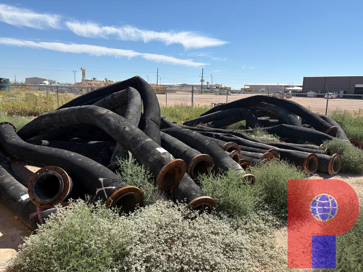 Used (45) 12”DIA 300PSI FLANGED HOSES