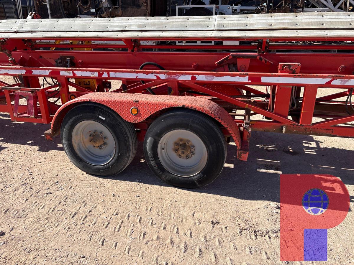 Used 53’ X 90” T/A GOOSENECK HYDRAULIC PIPE HANDLER TRAILER