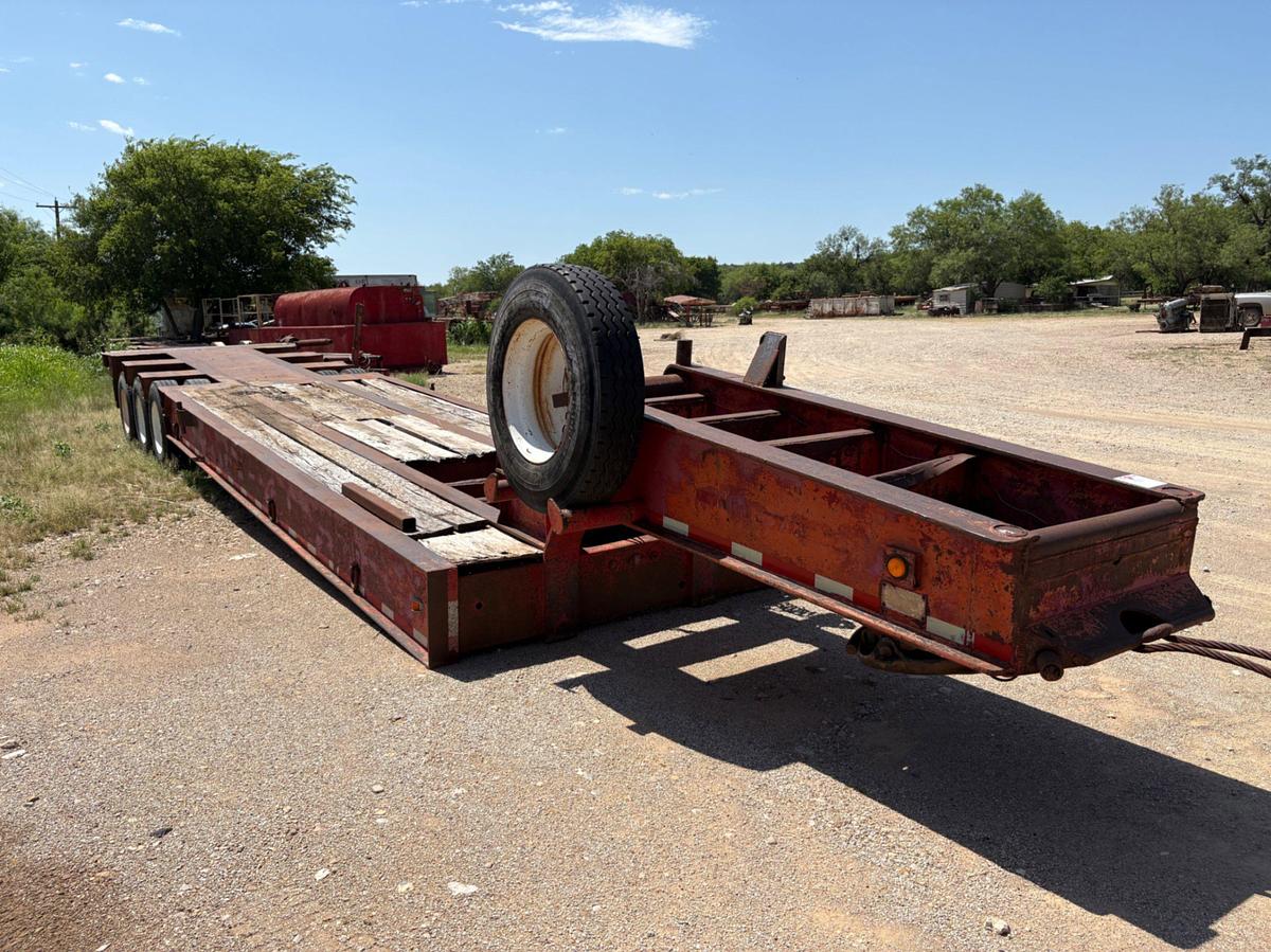 Used 1981 AZTEC 45’ X 96” 3-AXLE OILFIELD LOWBOY TRAILER