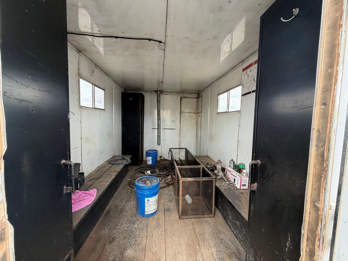 Used 2002 Shopbuilt 12’ t/a doghouse trailer
