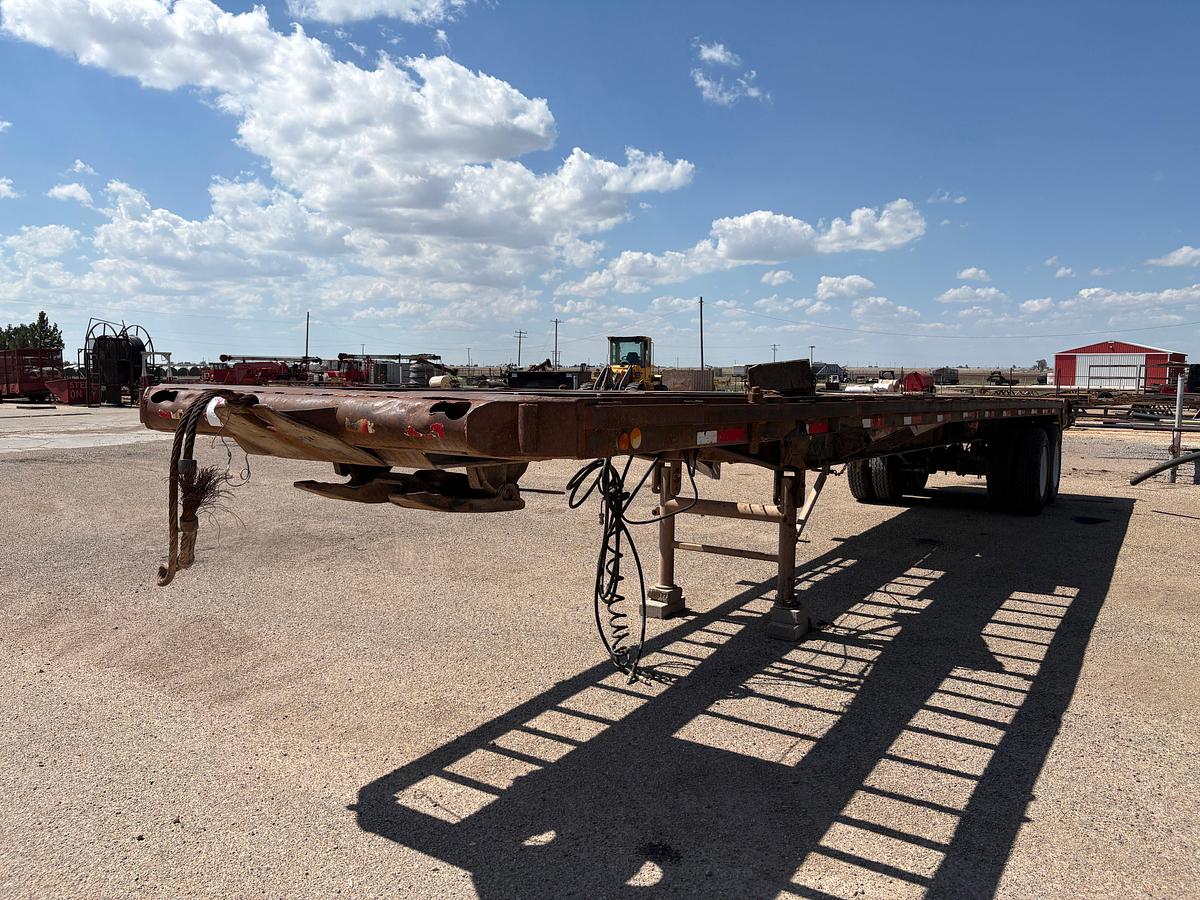 Used 1982 SHOPBUILT 40’ X 8’ T/A FLATBED TRAILER