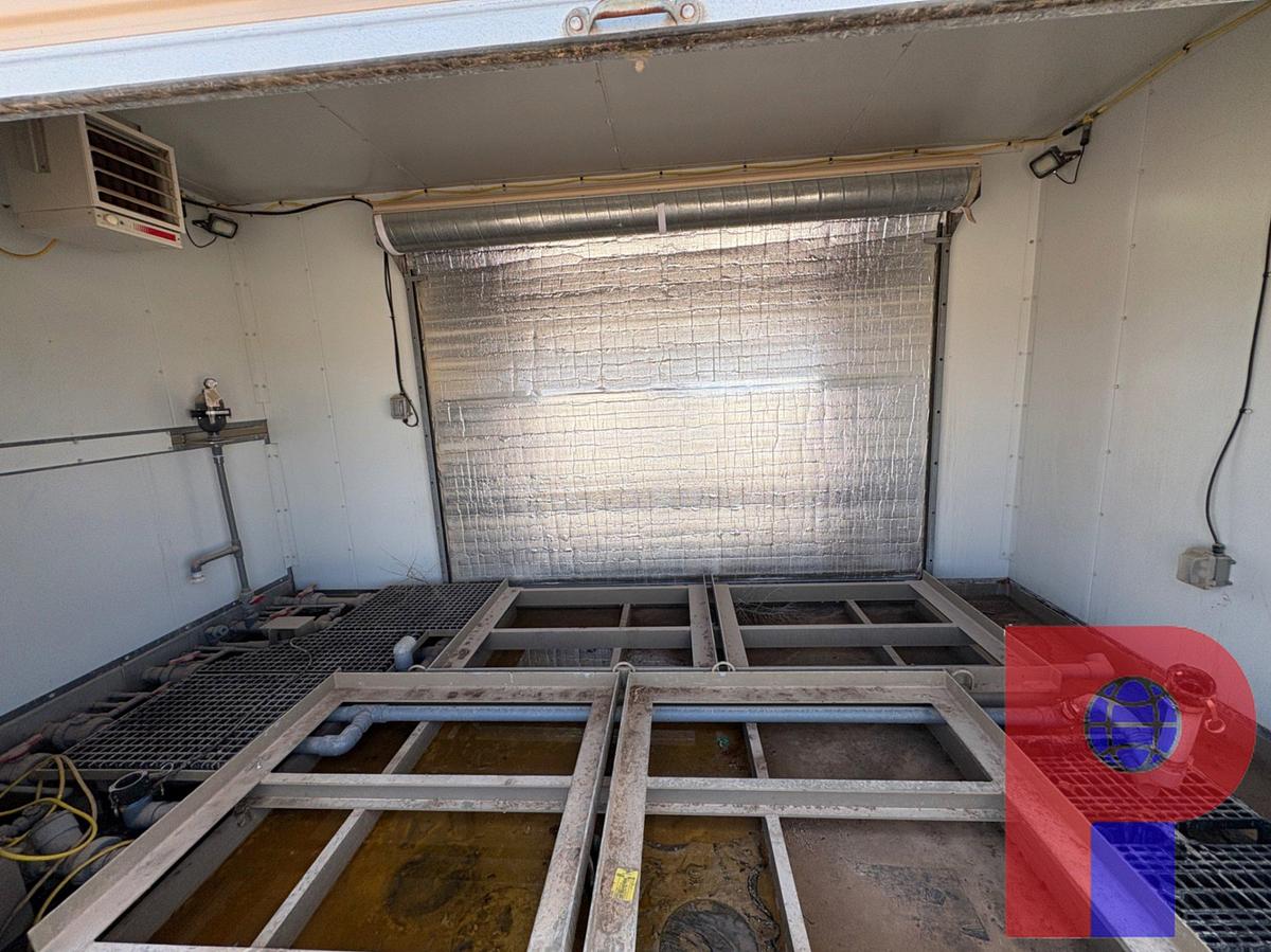 Used 16’L X 8’4”W X 9’8”H 2-DOOR CHEM SHED