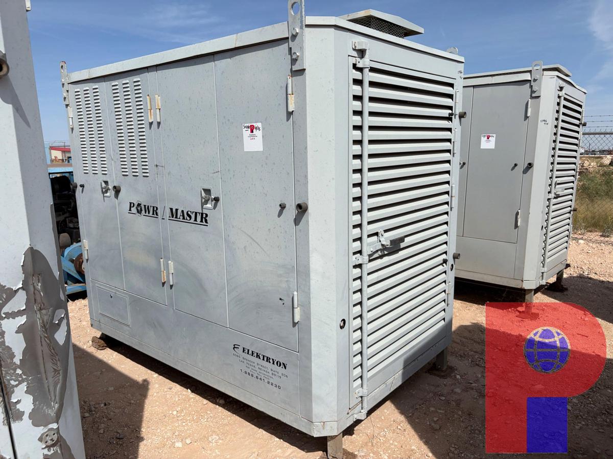 Used STAMFORD 100KW 3-PHASE AC GENERATOR P/B: 8-CYLINDER NATURAL GAS ENGINE